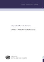 Evaluation report on UNIDO's Public private partnerships (2014).pdf