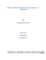 Evaluation report on UNIDO technical assistance to entrepreneurship education in Mozambique (2010).pdf