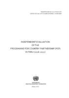 Evaluation report on the Programme for Country Partnership in Peru, 2016-2022 (2023).pdf