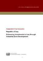 Evaluation report on  enhancing investment to Iraq through industrial zone (IZ) development (2015).pdf