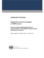 Evaluation report on  learning and knowledge development facility (LKDF) -  a Sida UNIDO industrial skills development resource (2015).pdf