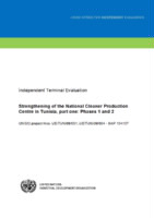 Evaluation report on strengthening of the National Cleaner Production Centre in Tunisia, part one. Phases 1 and 2 (2015).pdf