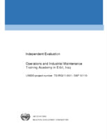 Evaluation report on  Operations and Industrial Maintenance Training Academy in Erbil, Iraq (pilot plants) (2015).pdf