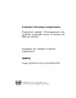 Rapport d'évaluation sur l'initiative de l'ONUDI - consortia d'exportation au Maroc (2010).PDF