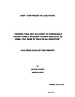 Evaluation report on generation and delivery of renewable energy based modern energy services in Cuba. The case of Isla de la Juventud (2010 ).pdf