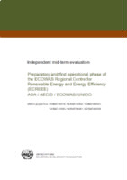 Evaluation report on reparatory and first operational phase of the ECOWAS Regional Centre for Renewable Energy and Energy Efficiency (ECREE) (2014).pdf