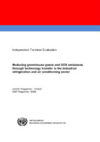 Evaluation report on  reducing greenhouse gases and ODS emissions through technology transfer in the industrial refrigeration and air conditioning sector (2018).pdf
