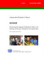 Evaluation report on enhancing the capacity of Khartoum State in the delivery of pro-poor vocational training services (2011).PDF