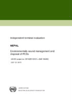 Evaluation report on environmentally sound management and disposal of PCBs (2016).pdf