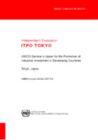 Evaluation report on UNIDO Service in Japan for the promotion of industrial investment in developing  countries, Tokyo, Japan (2010).PDF