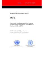Evaluation report on community livelihoods and micro-industry support project in rural and urban areas of Northern Iraq (MISP II)  (2010).PDF