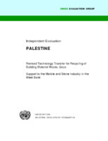 Evaluation report on revised technology transfer for recycling of building material waste, Gaza.  Support to the marble and stone industry in the West Bank (2011).PDF