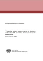 Evaluation report on promoting women empowerment for inclusive and sustainable industrial development in the MENA region  (2017).pdf