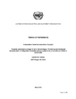 TOR. Independent terminal evaluation. MOZAMBIQUE. Towards sustainable energy for all in Mozambique (UNIDO project No. 150263; GEF ID 9225). (May 2023).pdf