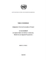 ToR. Independent Terminal Evaluation. KENYA. EU EAC MARKUP (UNIDO Project 170183).pdf