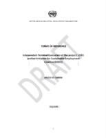 TOR. Independent terminal evaluation. ETHIOPIA. Leather Initiative for Sustainable Employment Creation (LISEC) (UNIDO Project No. 160086).pdf